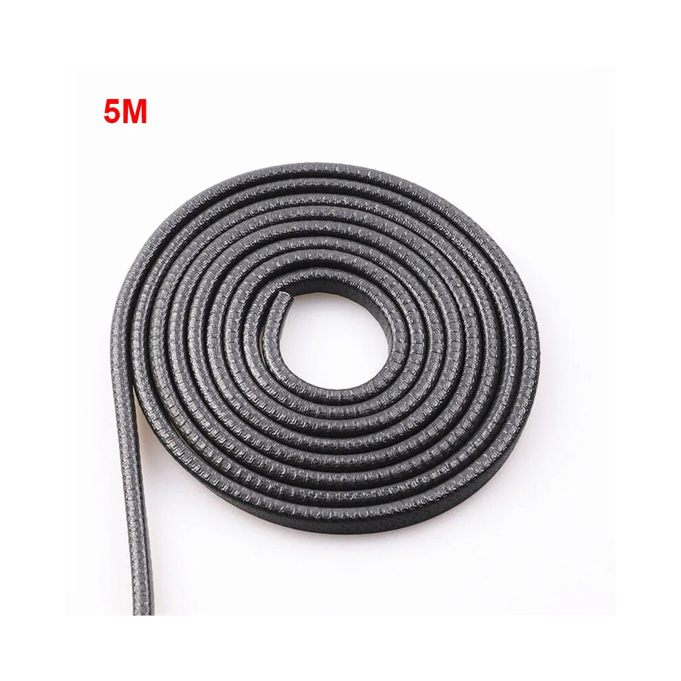 ( 5M) U-Shaped Decorative Rubber Seal Edge Strip U-Shaped Keel Seal Strip Composite Black 9486291615801