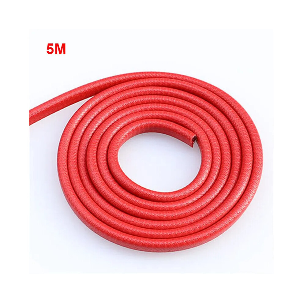 ( 5M) U-Shaped Decorative Rubber Seal Edge Strip U-Shaped Keel Seal Strip Composite Red 9486291615863