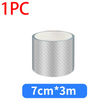 (7cmX3meters) 3D Carbon Fiber Car Door Protector Film Anti Scratch Waterproof Transparent