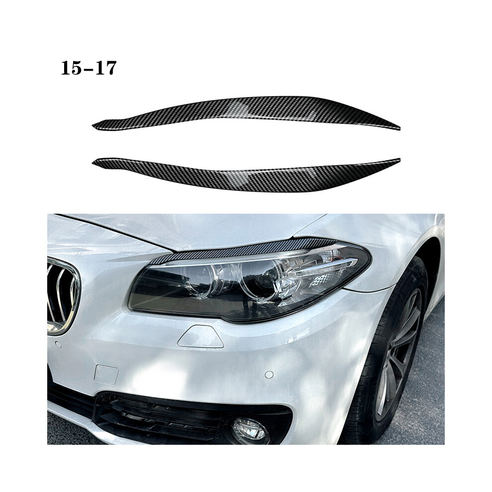 (Carbon Fiber 15-17) For Bmw 5 Series F10 F11 F18 535I 525I 520I 530I Car Headlight Eyebrow 9486291617232
