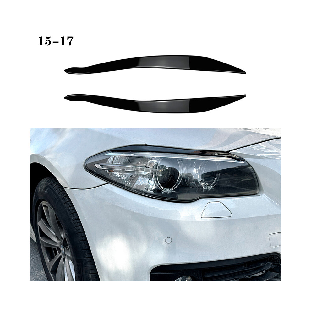 (Gloss 15-17) For Bmw 5 Series F10 F11 F18 535I 525I 520I 530I Car Headlight Eyebrow Black 9486291617256