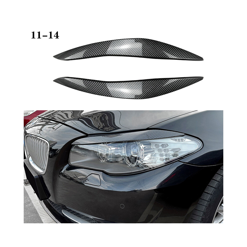(Carbon Fiber 11-14) For Bmw 5 Series F10 F11 F18 535I 525I 520I 530I Car Headlight Eyebrow 9486291617225