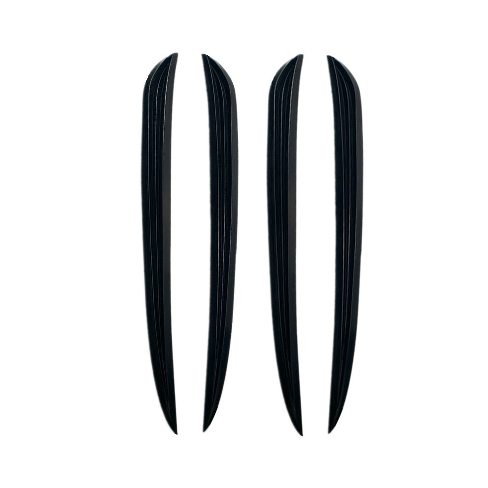(4Pcs ) Car Bumper Protector Corner Guard Scratch Strip Pvc Universal Car Fender Black 9486291618260