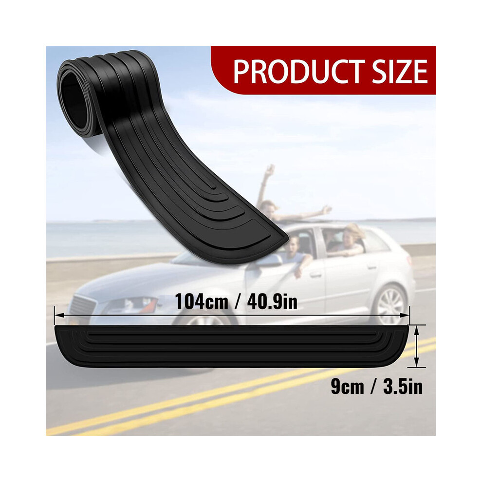 (104Cm X 9Cm) Anti-Scratch Car Trunk Door Sill Plate Protector Universal Rear Bumper 9486291618567