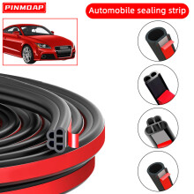 (Big D (2m)) Car Door Rubber Seal Strip Double-Layer Weather Strip Auto Door/Hood/Trunk