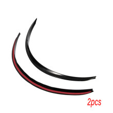 (Black 2pcs) Universal Auto Truck Body Fender Flares 2pcs/4pcs Rubber Wheel Eyebrow