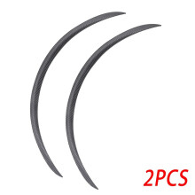 (Carbon Fiber 2pcs) Universal Auto Truck Body Fender Flares 2pcs/4pcs Rubber Wheel Eyebrow