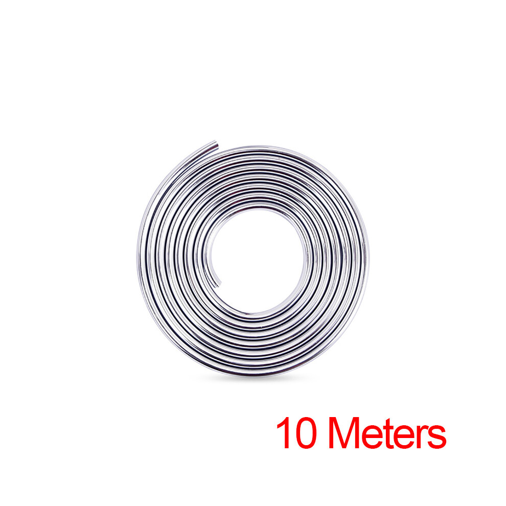 (10 Meters ) 10M Car Door Edge Protector Universal Auto Anti Scratch Strip Chrome Moulding Silver 9486291621109