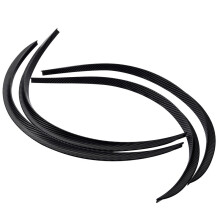 (Carbon Fiber) Universal 4PCS Car Truck Body Fender Flare Rubber Wheel Arches Eyebrow