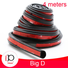 (Big D 4 meters) Car Sealing Strip Big D Small D Whole Car Soundproofing P Type Z Type