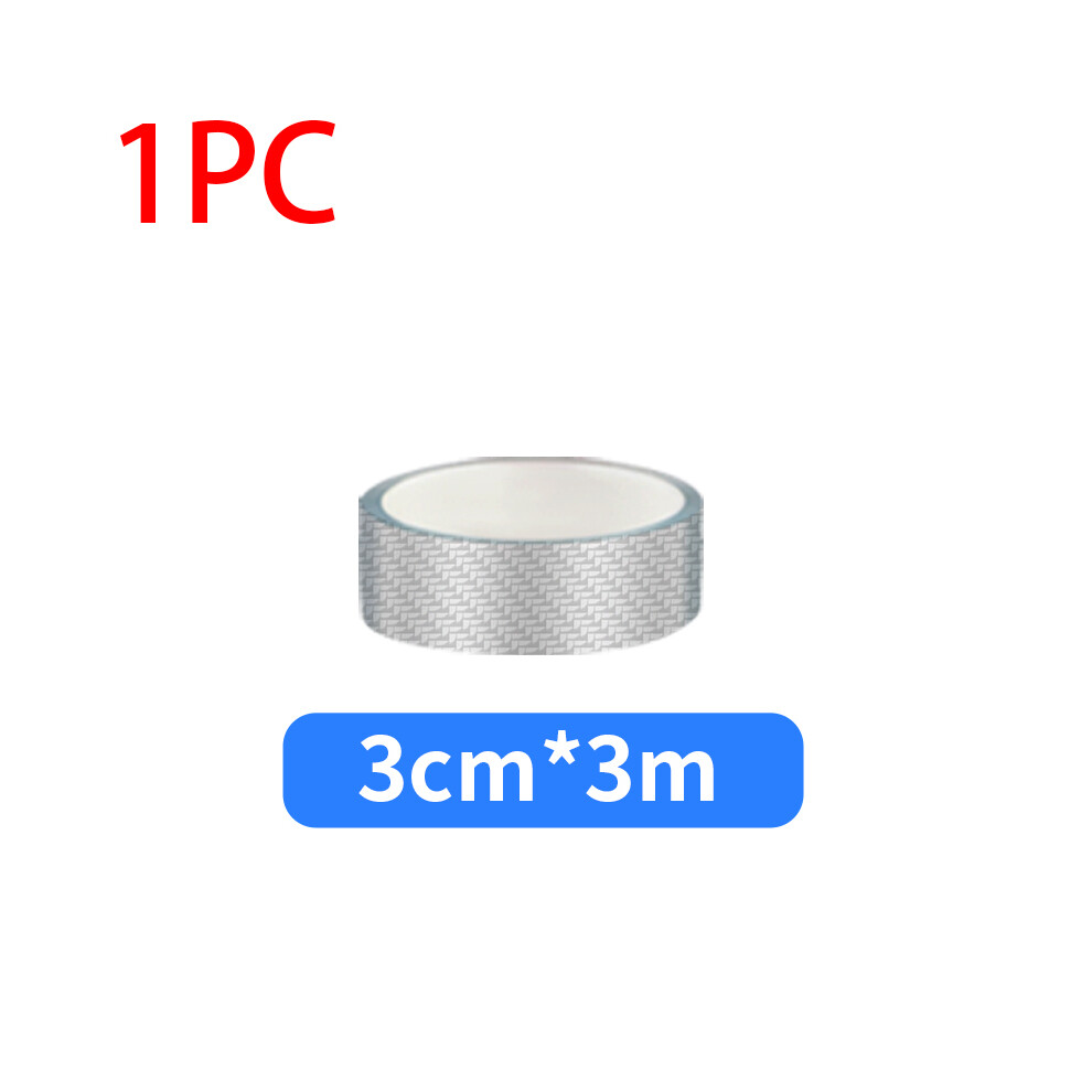 (3Cm X 3M) 3D Carbon Fiber Car Protective Film Door Threshold Protector Anti Scratch 9486291621239