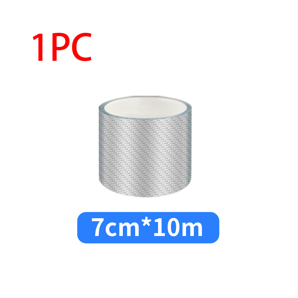 (7Cm X 10M) 3D Carbon Fiber Car Protective Film Door Threshold Protector Anti Scratch 9486291621260