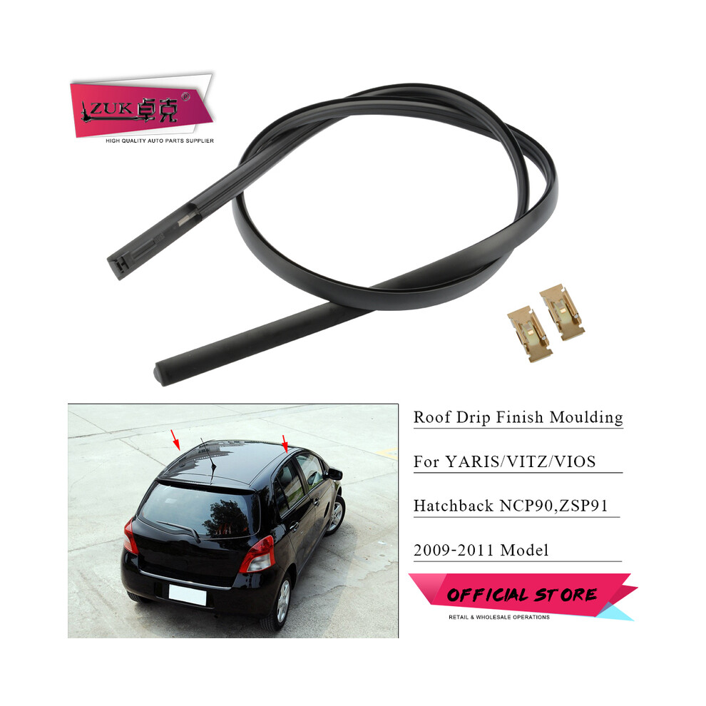 (Left Side) Zuk Car Roof Drip Finish Moulding Seal Strips For Toyota Yaris Vitz Vios 9486291622779