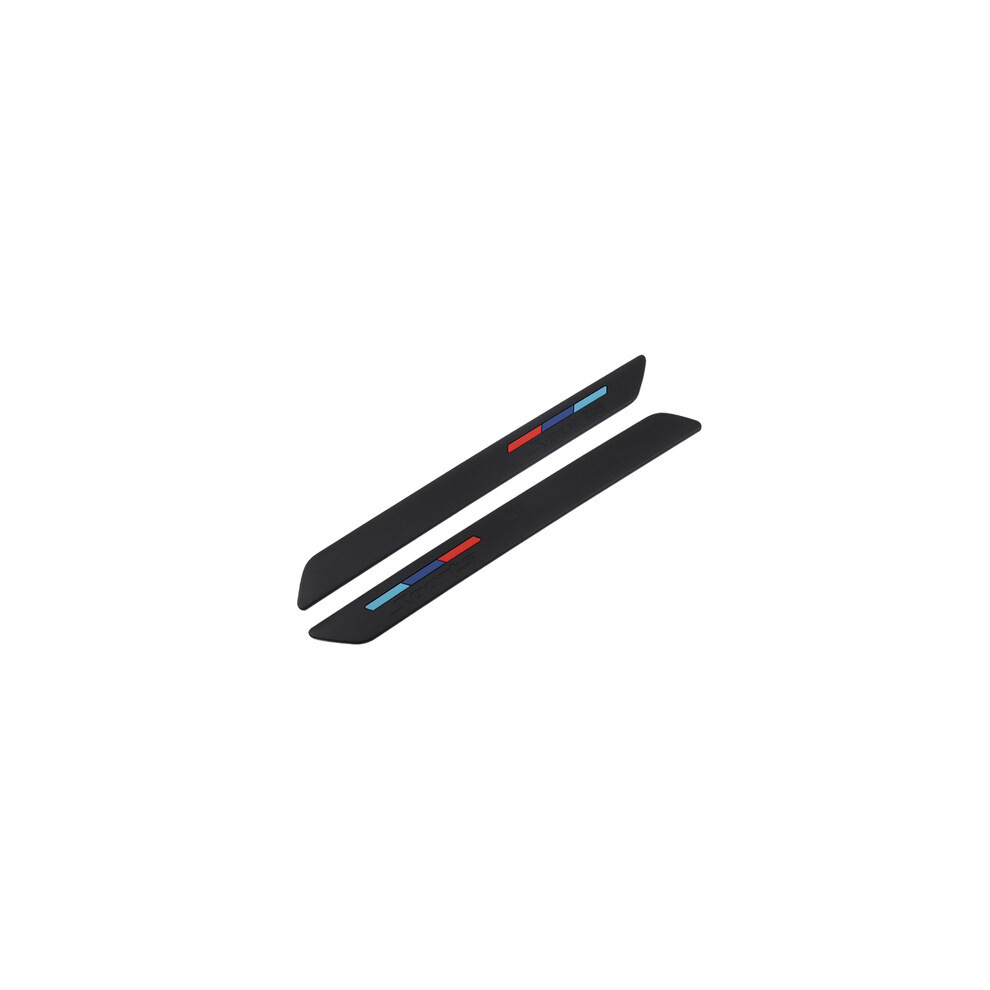 ( 2Pcs) Universal Car Front Rear Bumper Protector Corner Guard Scratch Strip Sticker Black 9486291622915