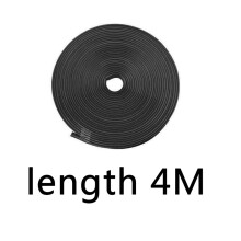 (4m-black) 8 Meters Car Wheel Rim Blades Protector Line Tire Guard Decorative Strip