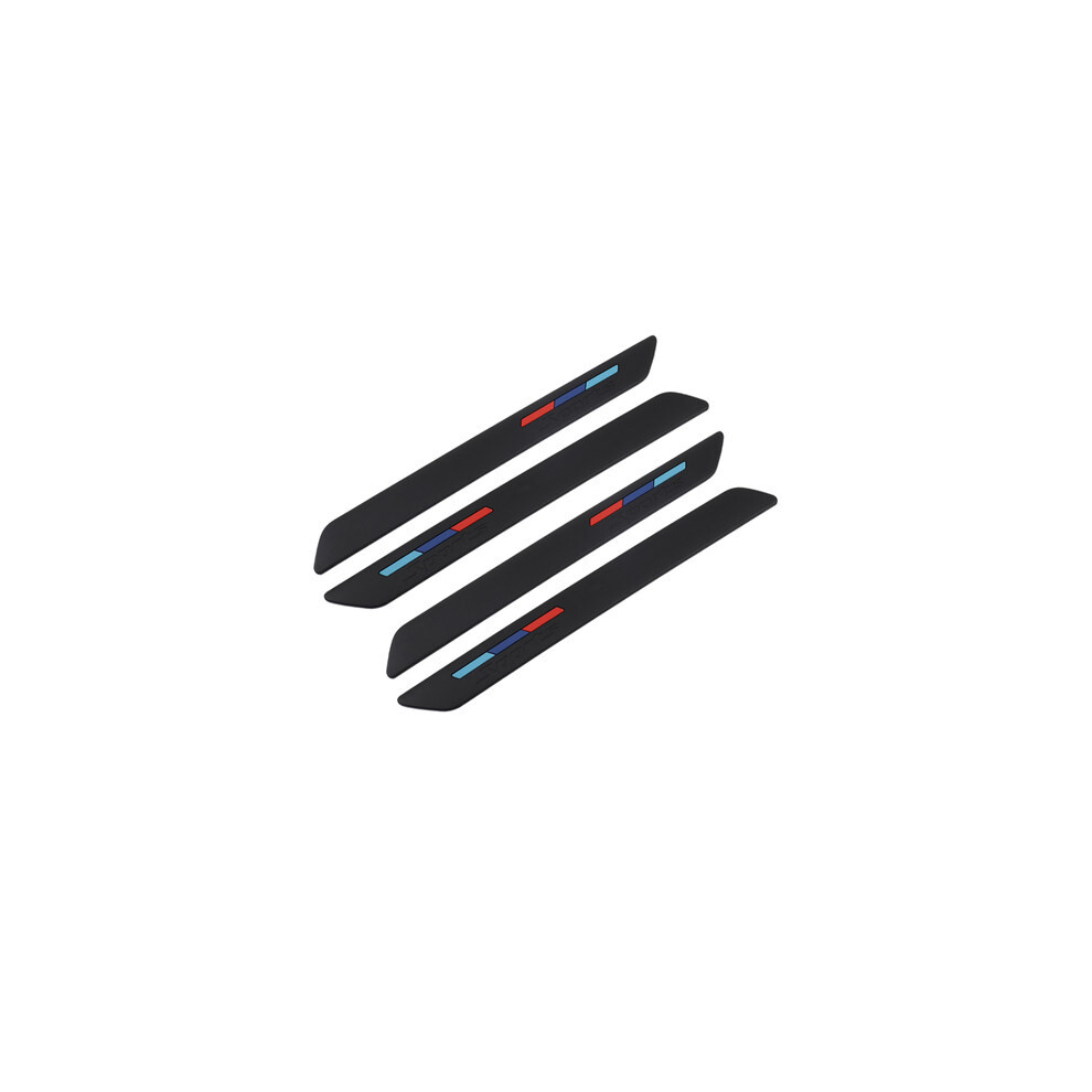 ( 4Pcs) Universal Car Front Rear Bumper Protector Corner Guard Scratch Strip Sticker Black 9486291622922