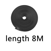 (8m-black) 8 Meters Car Wheel Rim Blades Protector Line Tire Guard Decorative Strip