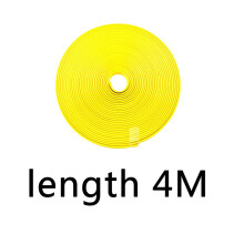 (4m-yellow) 8 Meters Car Wheel Rim Blades Protector Line Tire Guard Decorative Strip