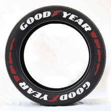 (GOOD YEAR stripes) Tire Letter Stickers for Car Motorcycle Wheels Label Decals 3D PVC Waterproof