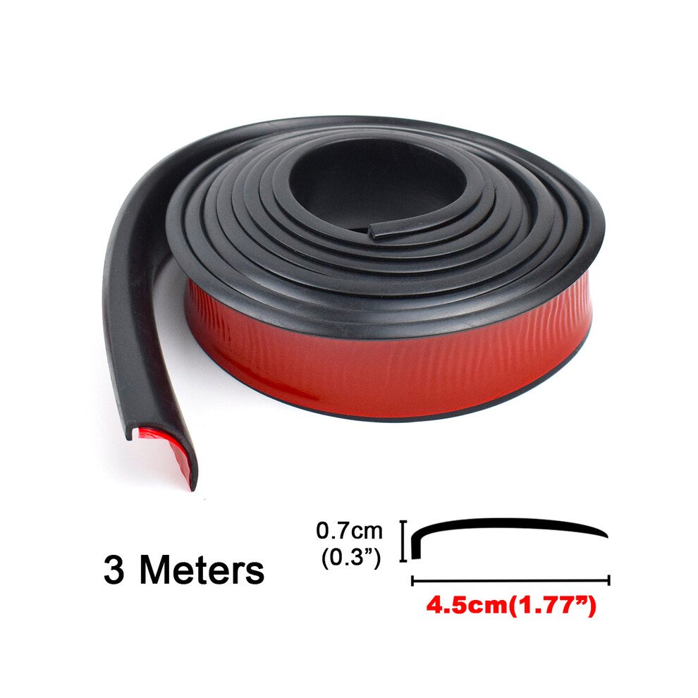 (3Meters 4.5Cm) Car Fender Flares Wheel Arch Guard Trim Moulding Strip Eyebrow Lip Anti 9486291624810