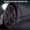 (Black) 8M Wheel Rims Protectors Decor Strip Anti-Collision Ring Double-Layer 2