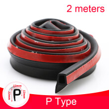 (P type 2 meters) Car Door Seal Strip Auto Rubber Door Sealing Strips Car Door Protector