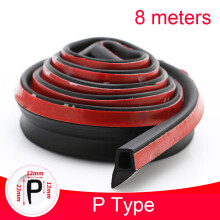 (P type 8 meters) Car Door Seal Strip Auto Rubber Door Sealing Strips Car Door Protector