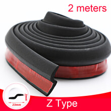 (Z type 2 meters) Car Door Seal Strip Auto Rubber Door Sealing Strips Car Door Protector