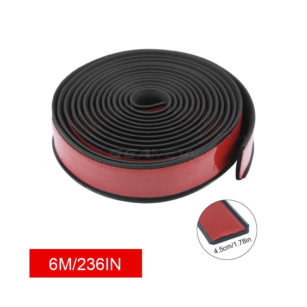 (4.5Cmx6m) Universal Fender Flare Car Wheel Eyebrow Protector Lip Wheel-Arch Trim 9486291627200
