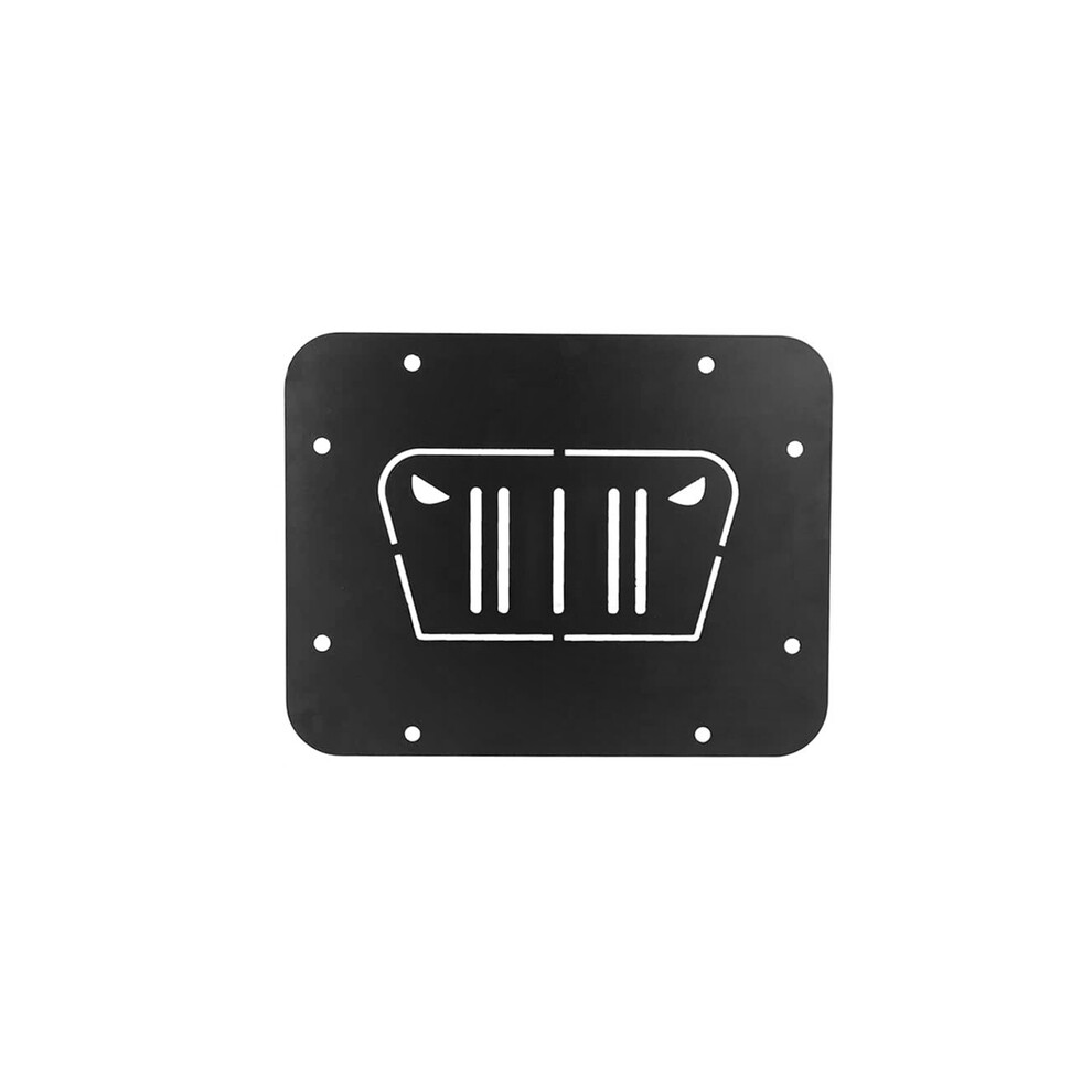 (Angry Style) For Jeep Wrangler Jk 2007-2017 Spare Tire Carrier Delete Filler Plate 9486291627545