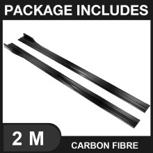 (2M Carbon Fibre) Lip Separator Bumper Sport Style 8PCS 2m/2.18m Universal Side Skirt Extension