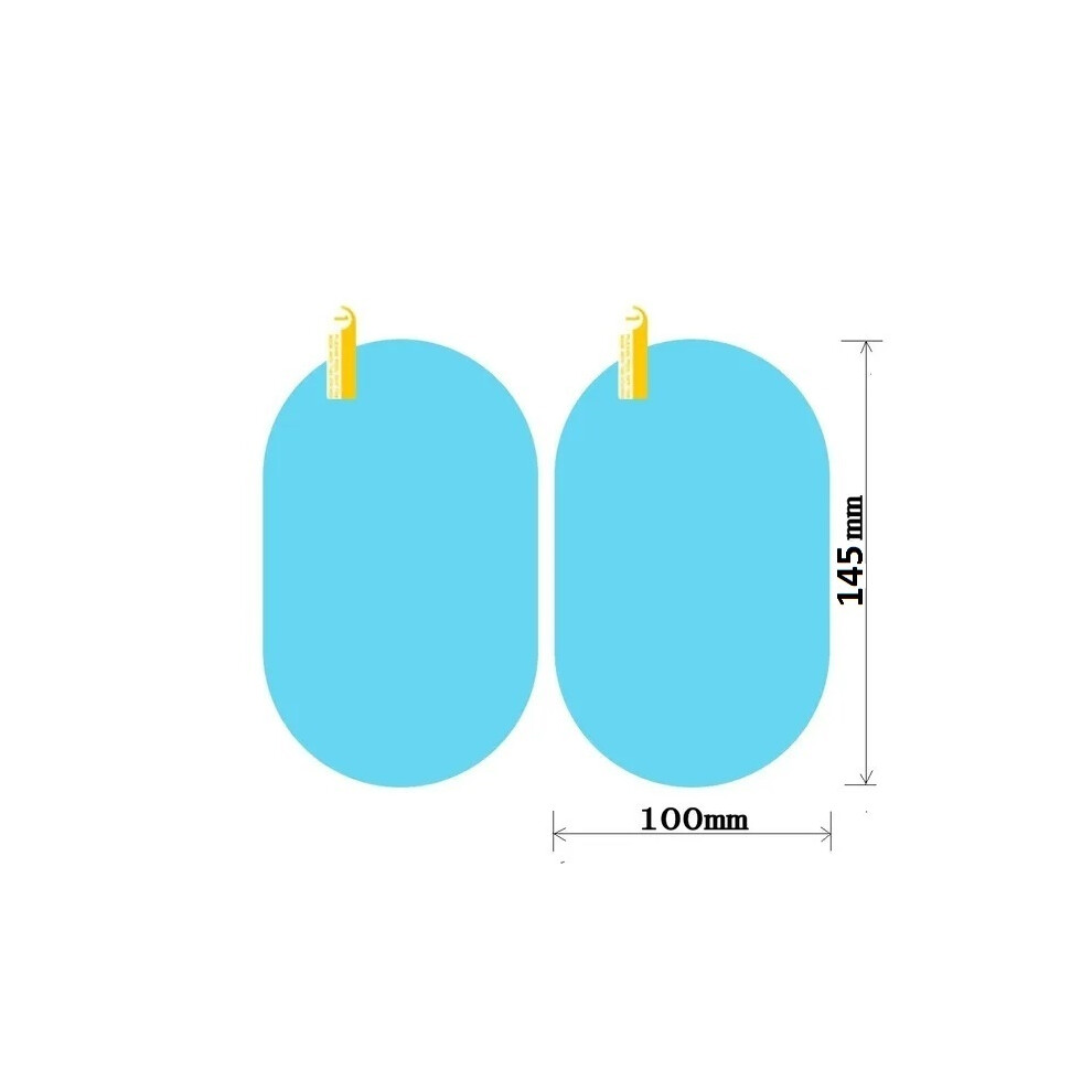 (Carrearview145x100mm) 2Pcs Universal Anti-Fog Anti-Glare Rainproof Car Tuning Rearview Mirror 9486291529009