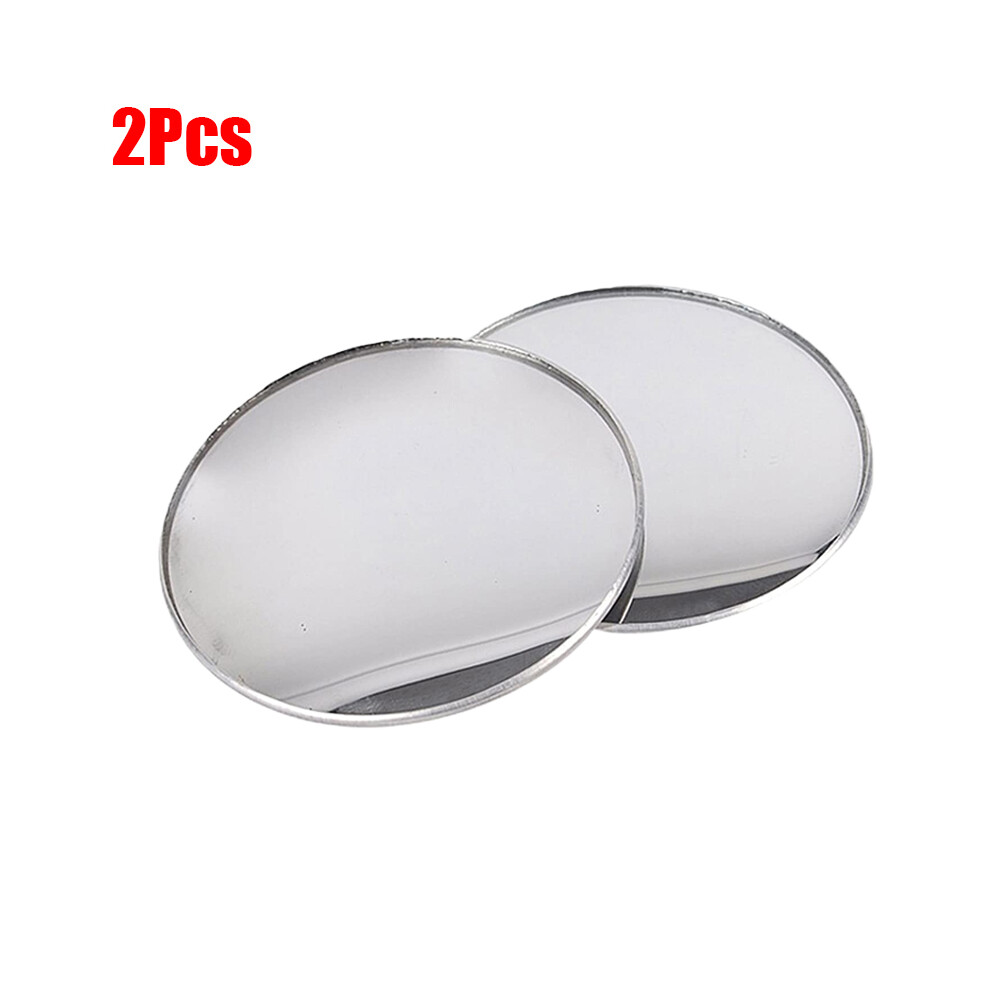 (2) Car Blind Spot Mirror Frameless Round Mirror 360 Degree Wide-Angle Rearview 9486291529481