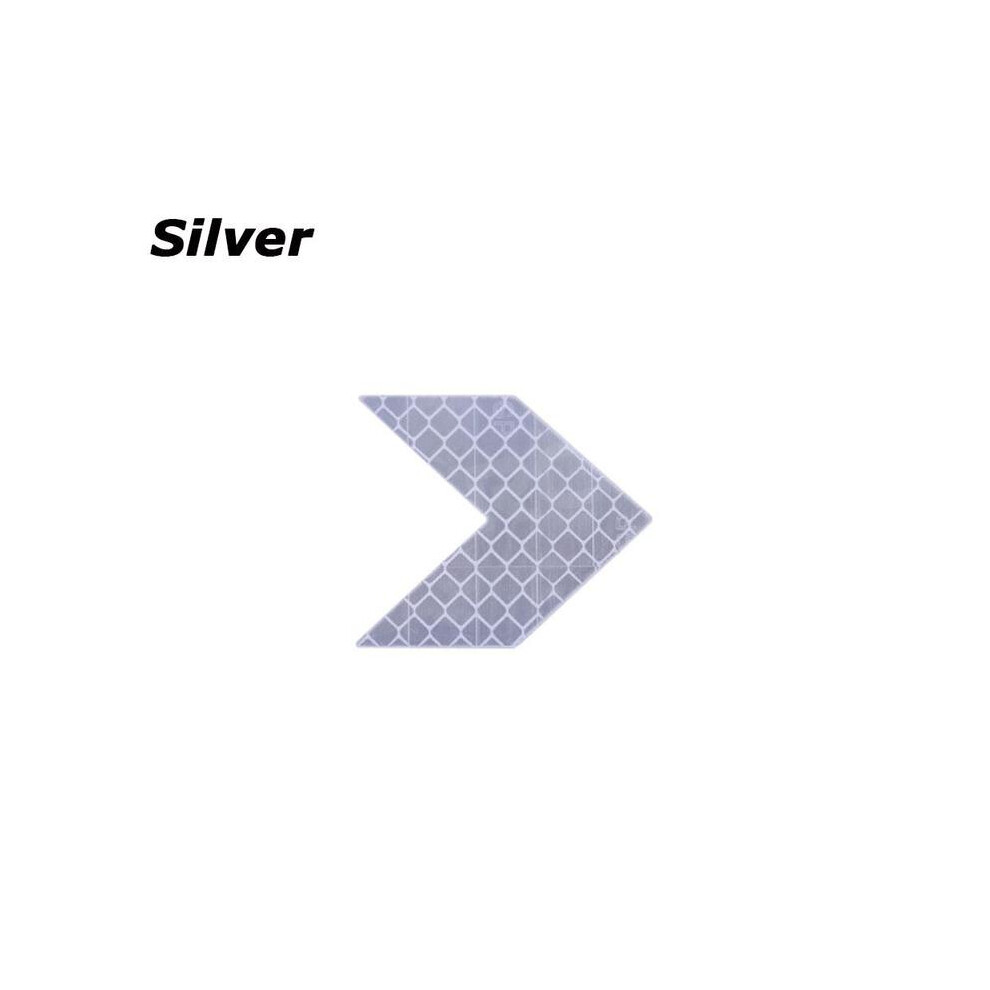 ( 10 Pcs) 10Pcs Arrow Reflective Adhesive Tape Sticker Decal Safety Caution Warning Silver 9486291516290