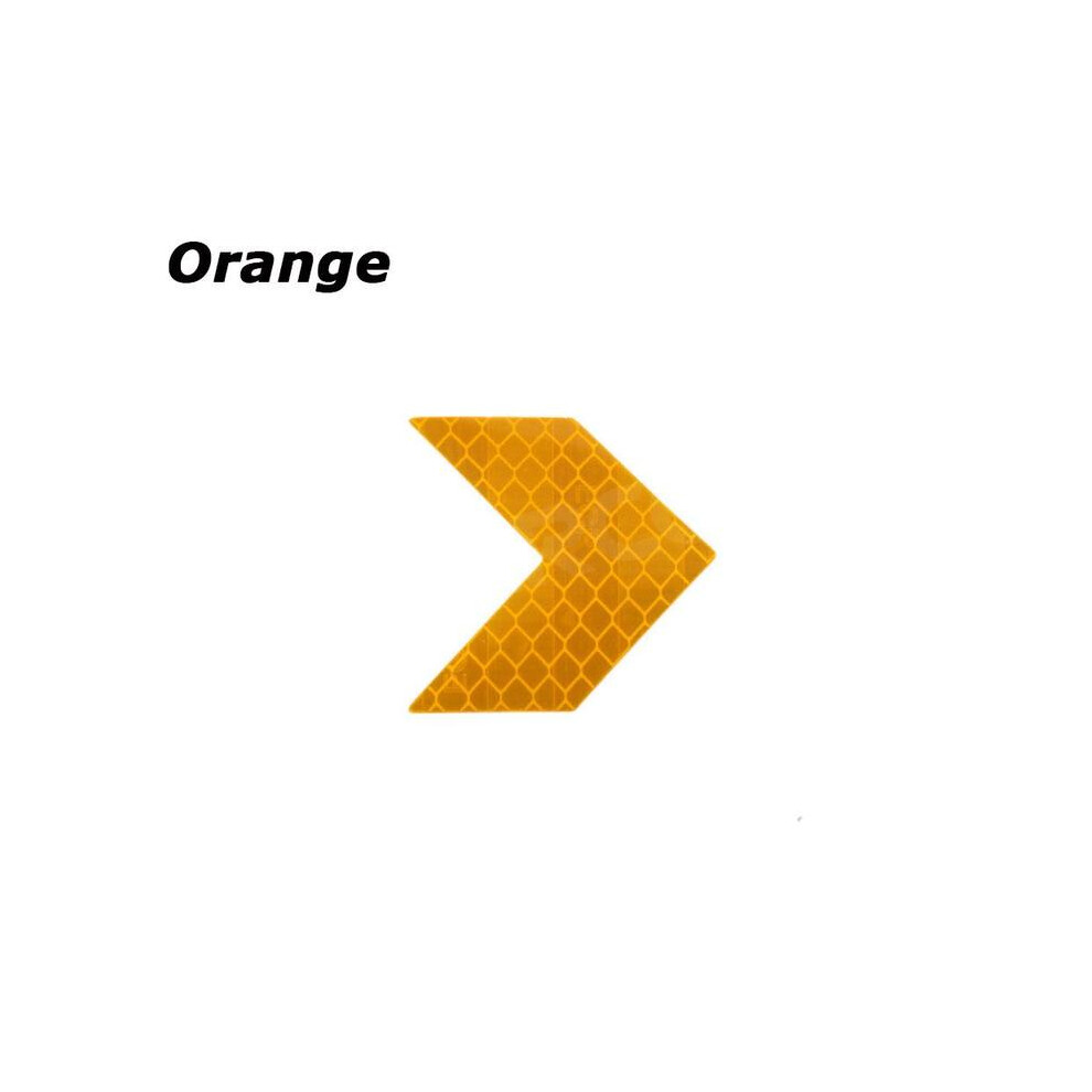 ( 10 Pcs) 10Pcs Arrow Reflective Adhesive Tape Sticker Decal Safety Caution Warning Orange 9486291516276