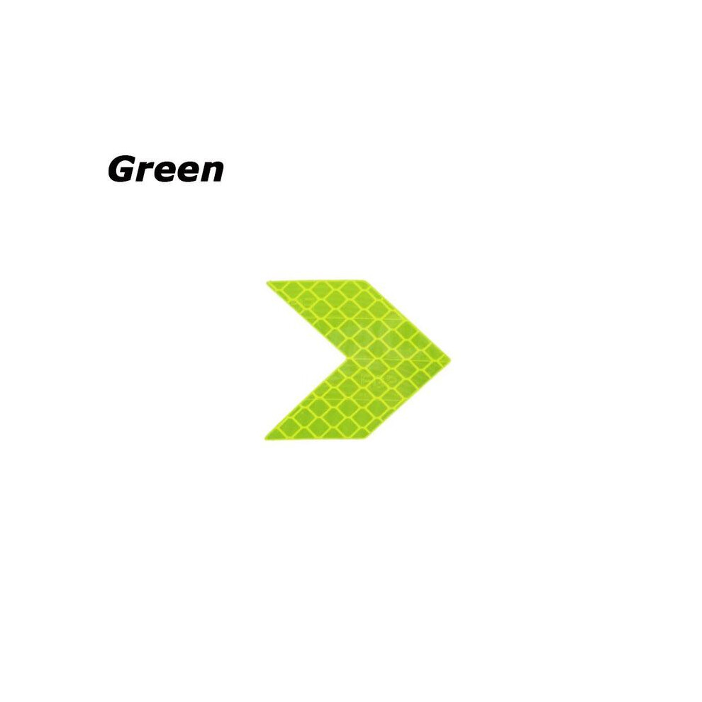 ( 10 Pcs) 10Pcs Arrow Reflective Adhesive Tape Sticker Decal Safety Caution Warning Green 9486291516269