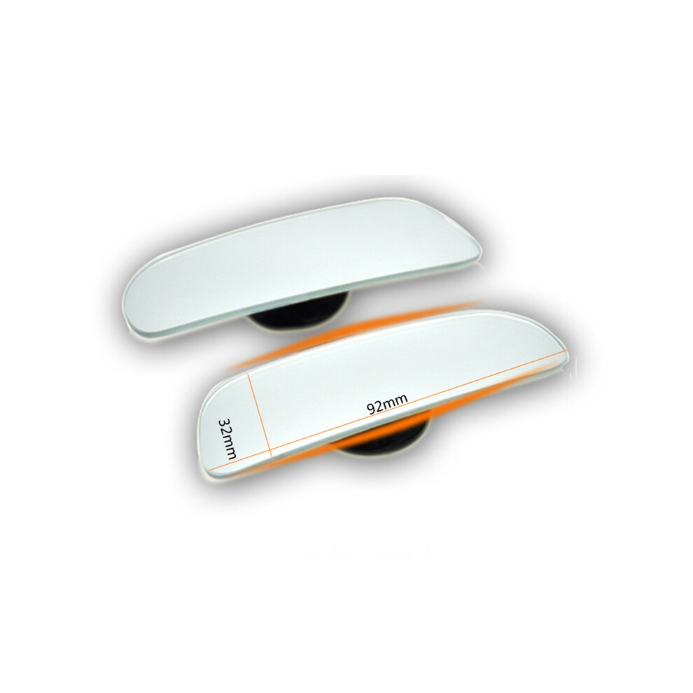 (2Pcs A) 2Pcs Universal Car Blind Spot Mirror Frameless 360 Degree Wide Angle Telescopic 9486291530616
