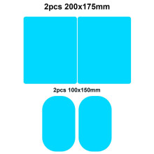 (4pcs D) 2/4PCS Car Side Rearview Mirror Waterproof Anti-Fog Film Side Window Glass