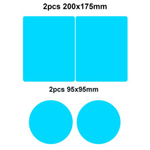 (4pcs C) 2/4PCS Car Side Rearview Mirror Waterproof Anti-Fog Film Side Window Glass