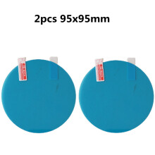 (2pcs 95x95) 2/4/8 Pcs Car Side Rearview Mirror Waterproof Anti-Fog Film Side Window
