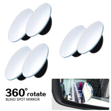 (3 pairs-Mirror) Wide Angle 360 Degree Adjustable Clear Rearview Mirror Safety Driving