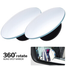 (1pairs-Mirror) Wide Angle 360 Degree Adjustable Clear Rearview Mirror Safety Driving