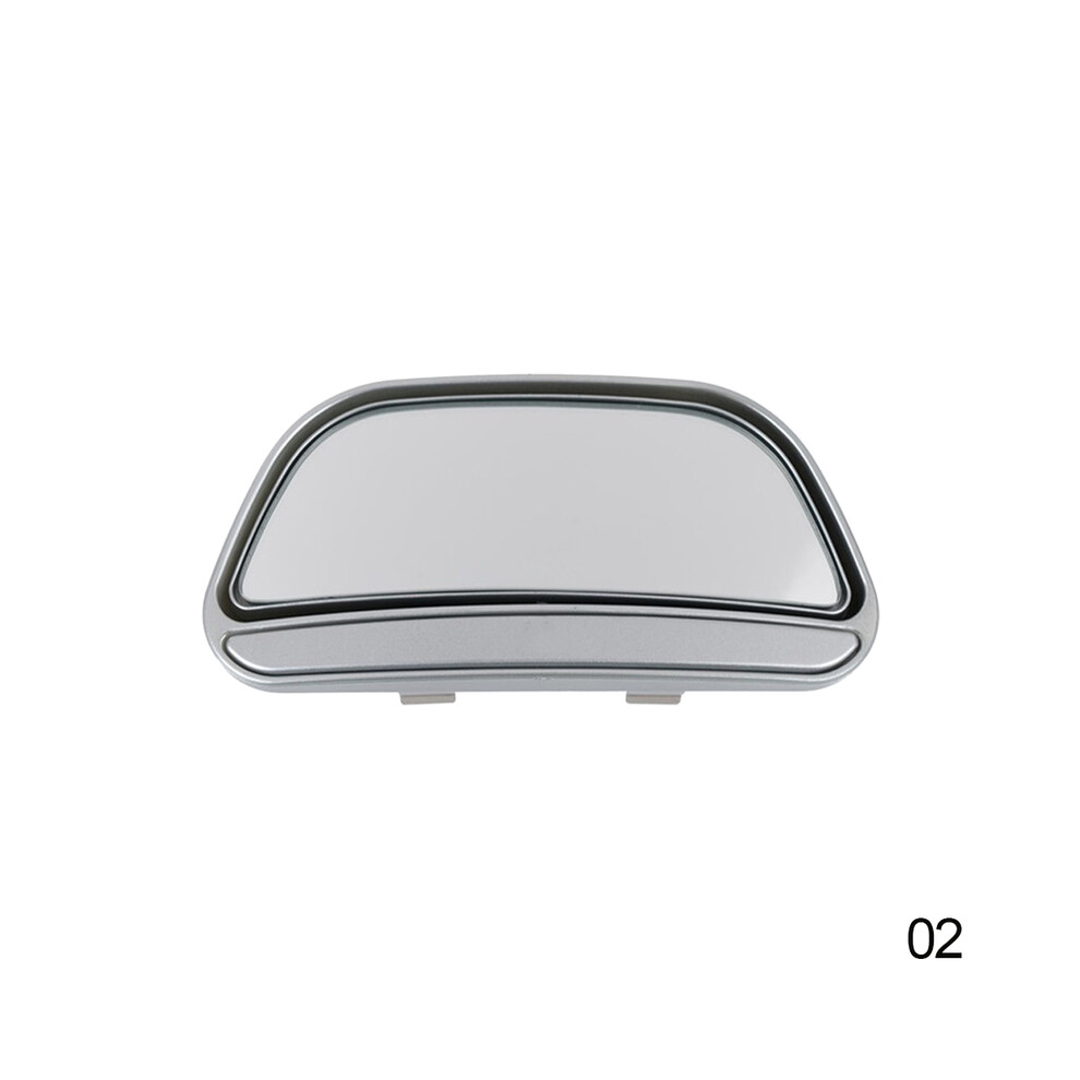 (Silver) Universal Hd Car Rearview Mirror View Auxiliary Blind Spot Mirror Adjustable Silver 9486291532481