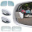 (1pc) Frameless Car Blind Spot Mirror Wide Angle 360 Degree Adjustable Universal 2