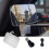 (1pcs interior) Car Interior Auxiliary Blind Spot Mirror 360 Wide-Angle Adjustable HD 3