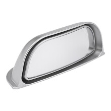 (Silver) Universal Car Rear View Mirror Wide-angle Blind Spot Mirror B Pillar Rear