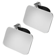 (2pcs interior) Car Auxiliary Blind Spot Mirror Interior 360 Degree Adjustable HD Rimless