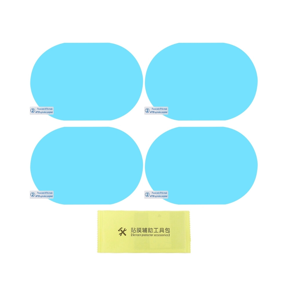 (B-4Pcs) 1/4/8/12 Pcs Car Rear View Mirror Rainproof Film Anti-Fog Clear Protective 9486291534478