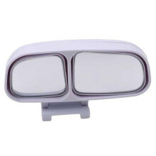 (White Right) Universal Mirror Adjustable Wide Angle Car Rear View Blind Spot Auxiliary