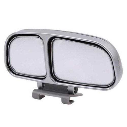 (Silver Right) Universal Mirror Adjustable Wide Angle Car Rear View Blind Spot Auxiliary